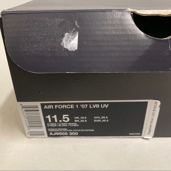 Nike Air Force 1 07 LV8 UV Shoes Size 11.5 - Picture 7 of 7